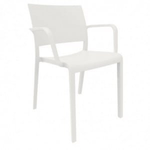 Fauteuil New Fiona - Blanc - Lot de 2 Resol - 1