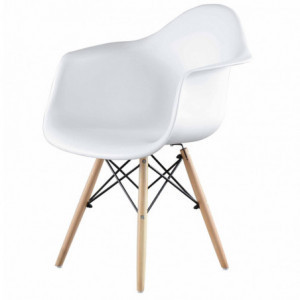 Fauteuil Oslo - Blanc - Lot de 4 Garbar - 1