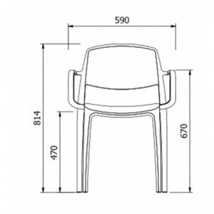 Fauteuil Smart - Sable - Lot de 4 Resol - 2