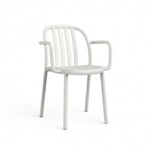 Fauteuil Sue Lamas - Blanc - Lot de 2 Resol - 1