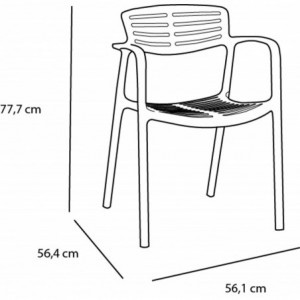 Fauteuil Toledo Aire - Sable - Lot de 2 Resol - 2