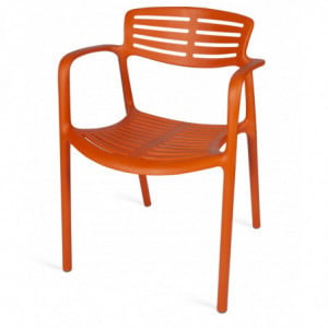 Fauteuil Toledo Aire - Orange Rouge - Lot de 2 Resol - 1