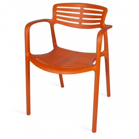 Fauteuil Toledo Aire - Orange Rouge - Lot de 2 Resol - 1