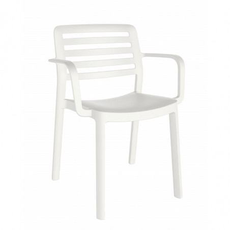 Fauteuil Wind - Blanc - Lot de 4 Garbar - 1