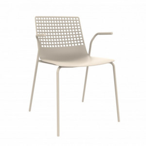 Fauteuil Wind à Structure Blanche - Lot de 2 Resol - 1