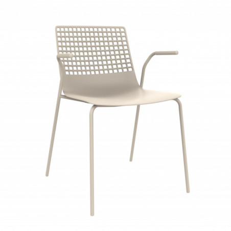 Fauteuil Wind à Structure Blanche - Lot de 2 Resol - 1