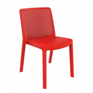 Chaise Fresh - Rouge - Lot de 4 Garbar - 1