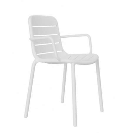 Fauteuil Gina - Blanc - Lot de 2 Resol - 1