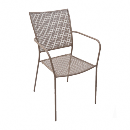 Fauteuil Egeo - Sable - Lot de 4 Garbar - 1 Fauteuil Egeo - Sable - Lot de 4 Garbar - 1
