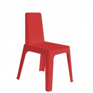 Chaise Julia - Rouge - Lot de 4 Garbar - 1