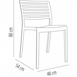 Chaise Lama - Sable - Lot de 2 Resol - 2