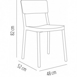 Chaise Lisboa - Sable - Lot de 2 Resol - 2