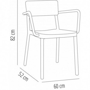 Fauteuil Lisboa - Blanc - Lot de 2 Resol - 2