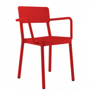 Fauteuil Lisboa - Rouge - Lot de 2 Resol - 1