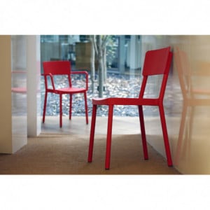 Chaise Lisboa - Rouge - Lot de 2 Resol - 8