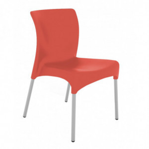 Chaise Moon - Rouge - Lot de 2 Garbar - 1