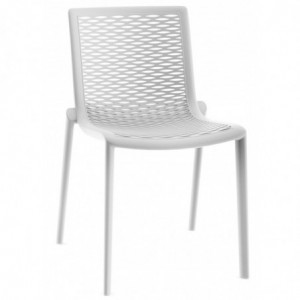 Chaise Net-Kat - Blanc - Lot de 2 Resol - 1