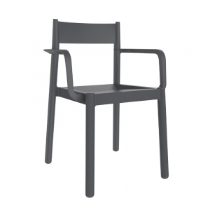 Fauteuil Danna - Gris Foncé - Lot de 4 Garbar - 1