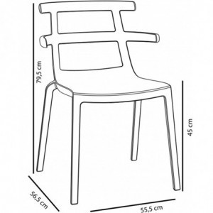 Chaise Tokyo Haute - Ivoire - Lot de 2 Resol - 2