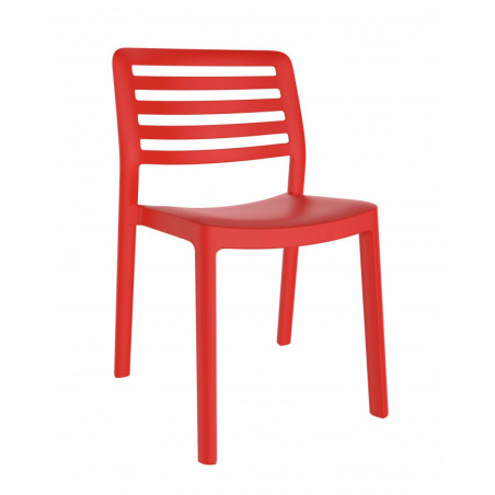 Chaise Wind - Rouge - Lot de 4 Garbar - 1