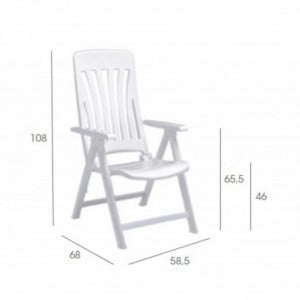 Fauteuil Blanes - Blanc - Lot de 4 Garbar - 2