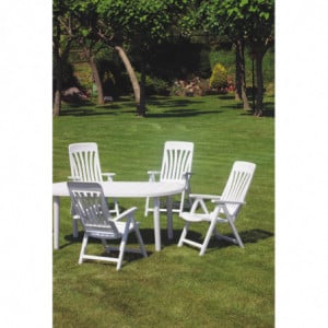 Fauteuil Blanes - Blanc - Lot de 4 Garbar - 4