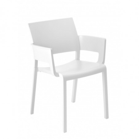 Fauteuil Fiona - Blanc - Lot de 2 Resol - 1