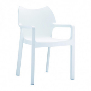 Fauteuil Dionisio - Blanc - Lot de 4 Garbar - 1