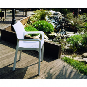 Fauteuil Dionisio - Blanc - Lot de 4 Garbar - 5