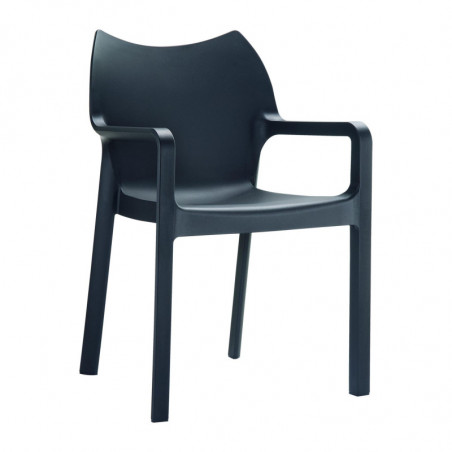 Fauteuil Dionisio - Noir - Lot de 4 Garbar - 1