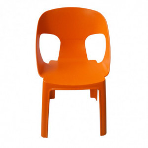 Fauteuil Rita - Orange - Lot de 4 Garbar - 2