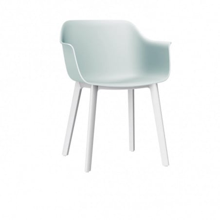 Fauteuil Shape à Pieds Blanc - Blanc - Lot de 2 Resol - 1