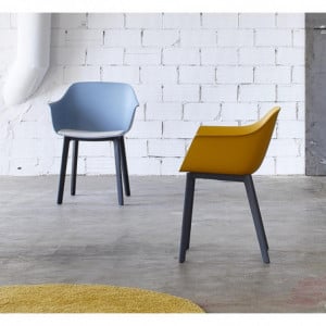 Fauteuil Shape à Pieds Blanc - Blanc - Lot de 2 Resol - 6