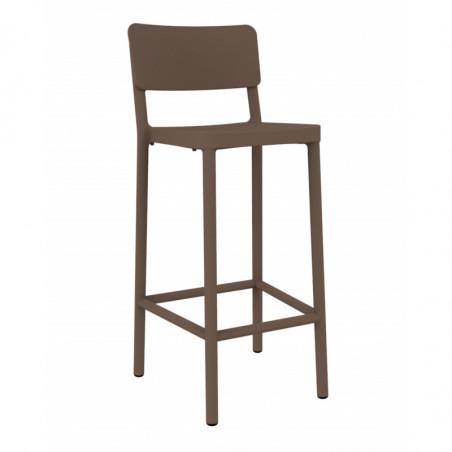 Tabouret Haut Lisboa - Chocolat - Lot de 2 Resol - 1