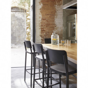 Tabouret Haut Lisboa - Noir - Lot de 2 Resol - 5