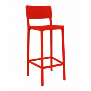 Tabouret Haut Lisboa - Rouge - Lot de 2 Resol - 1