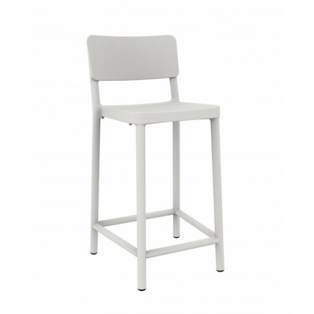 Tabouret Moyen Lisboa - Blanc - Lot de 2 Resol - 1