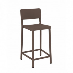 Tabouret Moyen Lisboa - Chocolat - Lot de 2 Resol - 1