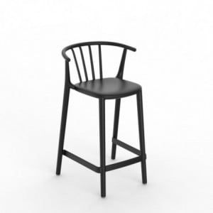 Tabouret Moyen Woody - Noir - Lot de 2 Resol - 1