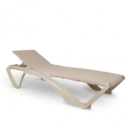 Chaise Longue Marina Club - Ivoire et Beige - Lot de 2 Resol - 1