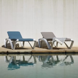 Chaise Longue Marina Club - Ivoire et Beige - Lot de 2 Resol - 4