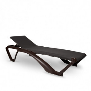 Chaise Longue Marina Club - Wenge et Chocolat - Lot de 2 Resol - 1