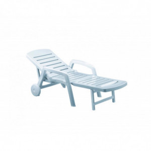 Chaise Longue Palamos - Blanc Garbar - 1