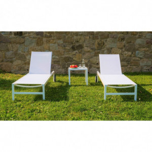 Chaise Longue Shio - Blanc - Lot de 2 Garbar - 5