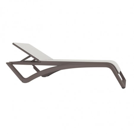 Chaise Longue Sky Club - Chocolat et Blanc - Lot de 2 Resol - 1