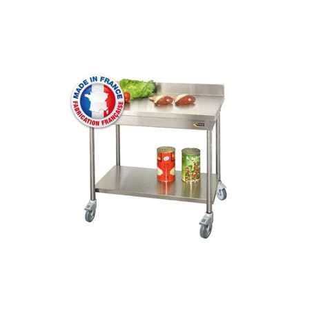 Table à Dosseret avec Etagère Basse sur Roulettes SOFINOR - 1 Table à Dosseret avec Etagère Basse sur Roulettes SOFINOR - 1