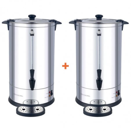 Pack de 2 Percolateur Professionnel à Café 14 L avec Filtre Permanent - 100 Tasses Dynasteel - 1