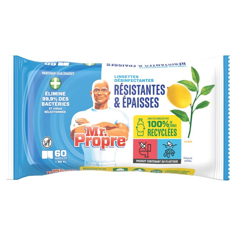 Composition MARQUE REPÈRE Clair lingettes rince-doigts fraîcheur