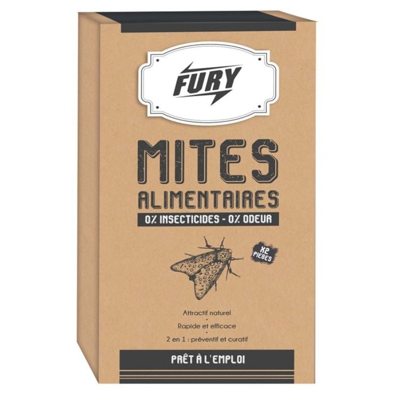 Raticide et souricide Fury, 7 sachets de 20g avec boite appât -  Insecticides, raticides, antinuisibles