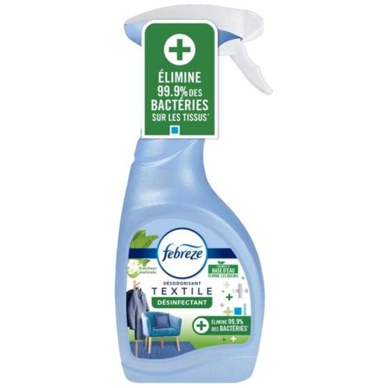 Spray Désinfectant Textile - Rosée du Matin - 500 ml - FEBREZE - Fourniresto